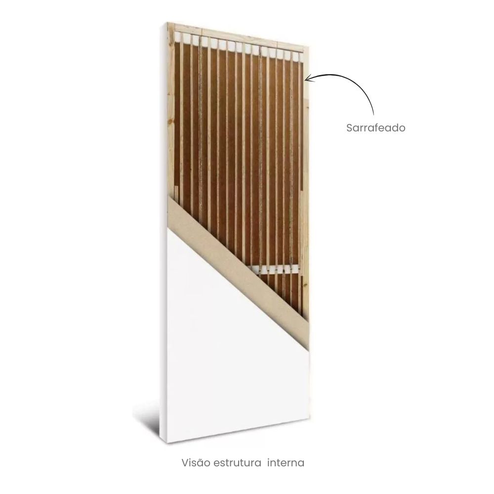 Porta Madeira Prancheta Primer Branca Lisa 210x62x3,5cm 03