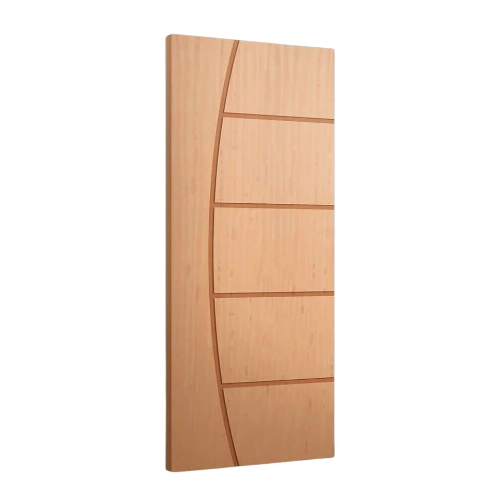 Porta Porta Madeira Angelim Frisada Curva 210x62x3,5cm 01
