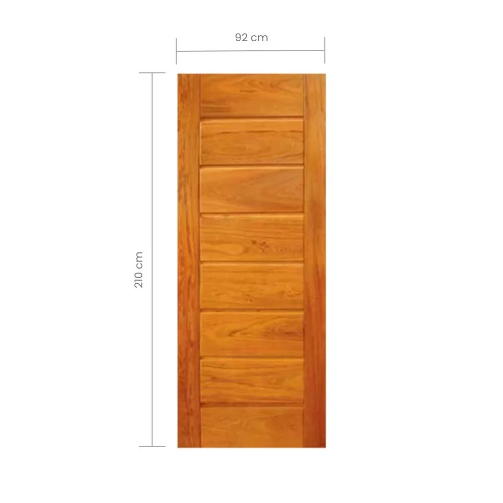 Porta Madeira Maciça Angelim Big Brother 210x92x3,5cm 02