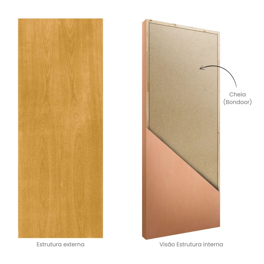 Porta Madeira Prancheta Tauari Lisa Cheia 210x92x3,5cm 04