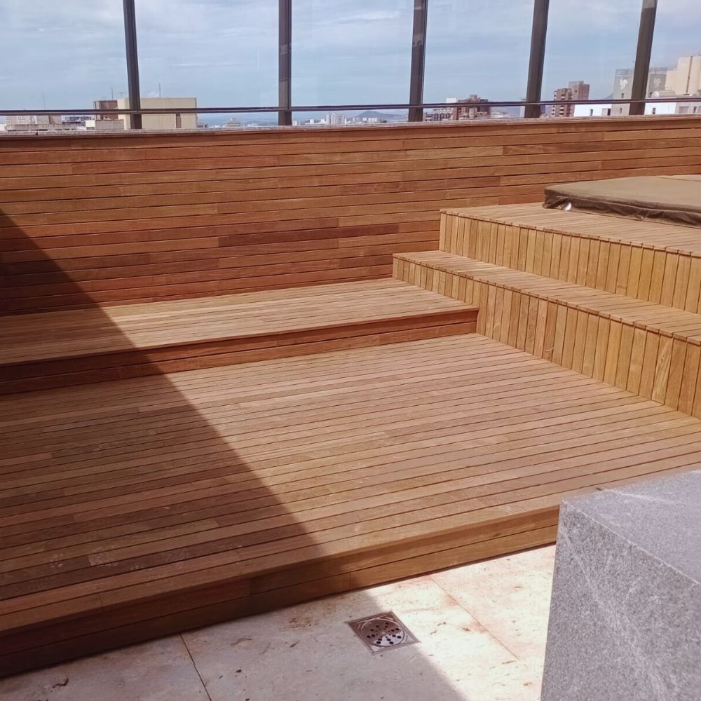 Deck Ipe Tabaco Extra 7cm - Peças de 1,25m