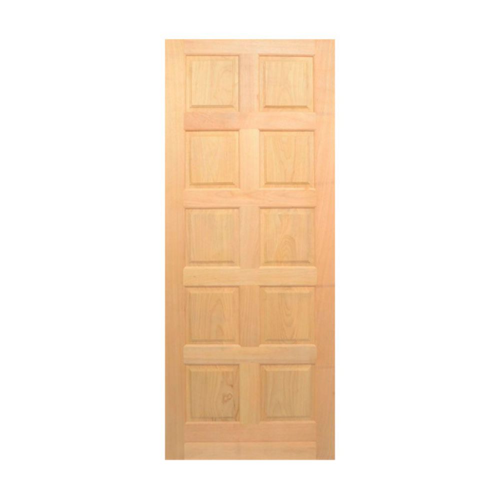 Porta Madeira Maciça Tauari Americana 10 almof. 210x72x3,5cm