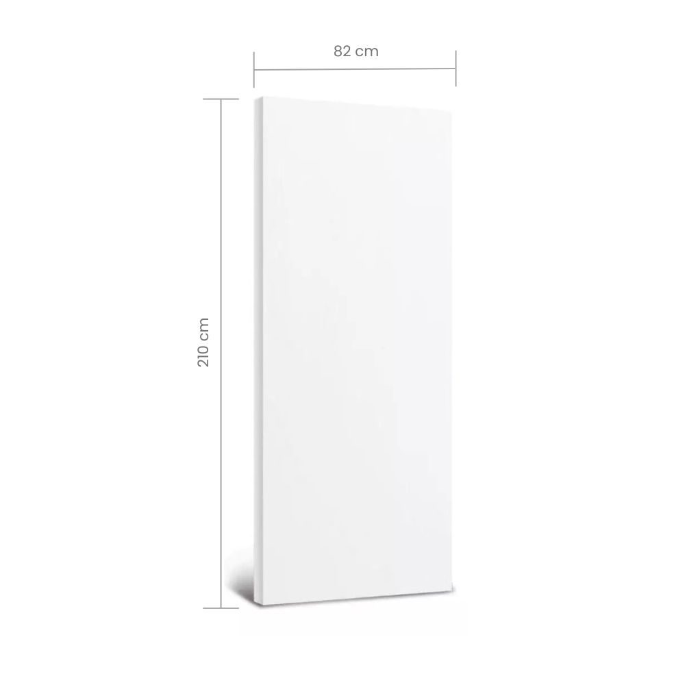 Porta Madeira Prancheta Branca Cheia 2 linha 210x82x3,5cm 02