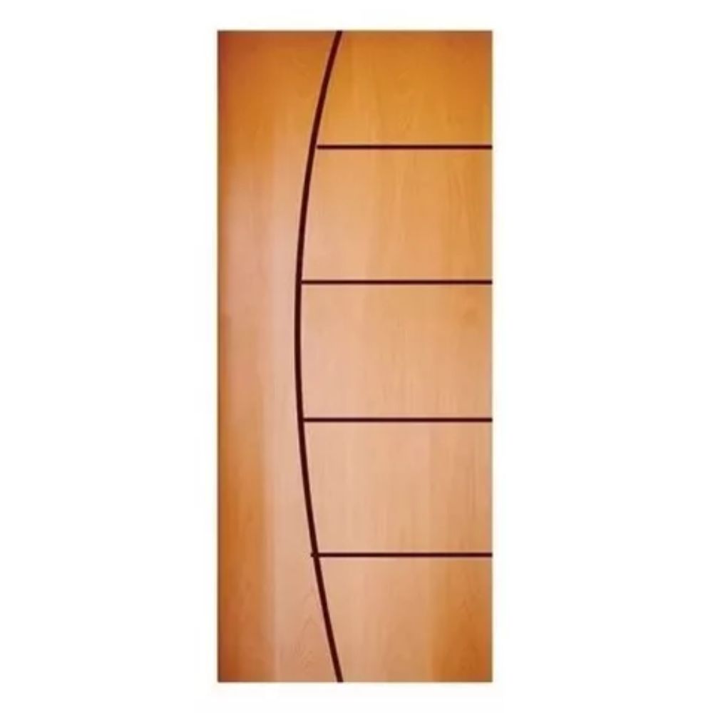 Porta Porta Madeira Tauari Frisada Curva 210x72x3,5cm 01
