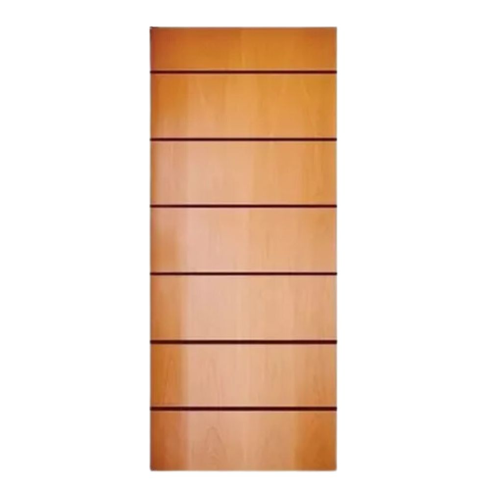 Porta Porta Madeira Tauari Frisada Reta 210x62x3,5cm 01