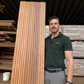 Painel Ripado Abiurana Rosa Extra 9 cm