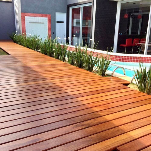 Deck Cumaru Extra 10cm - Peças de 1,40m.